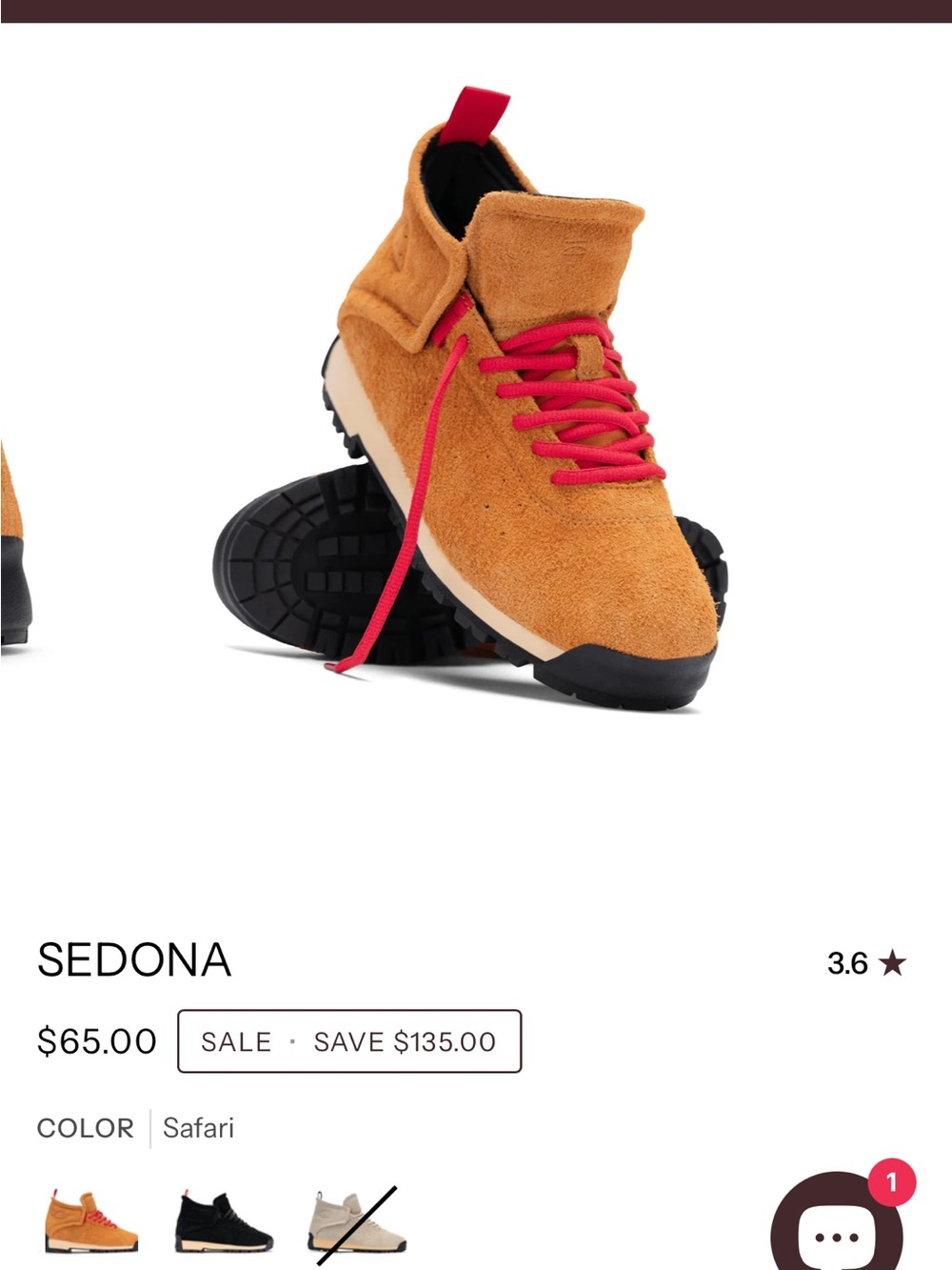 Sedona Men's Safari Suede Boots with Red Laces